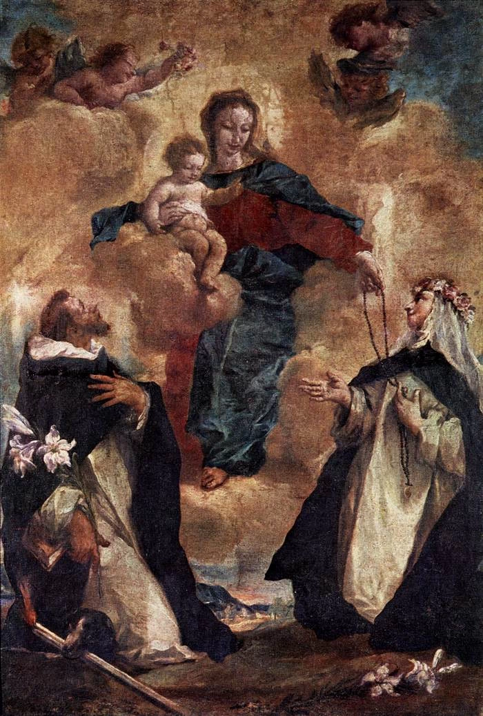 Madonna col Bambino e i santi Domenico e Rosa da Lima - Szépművészeti Múzeum, Zuglò